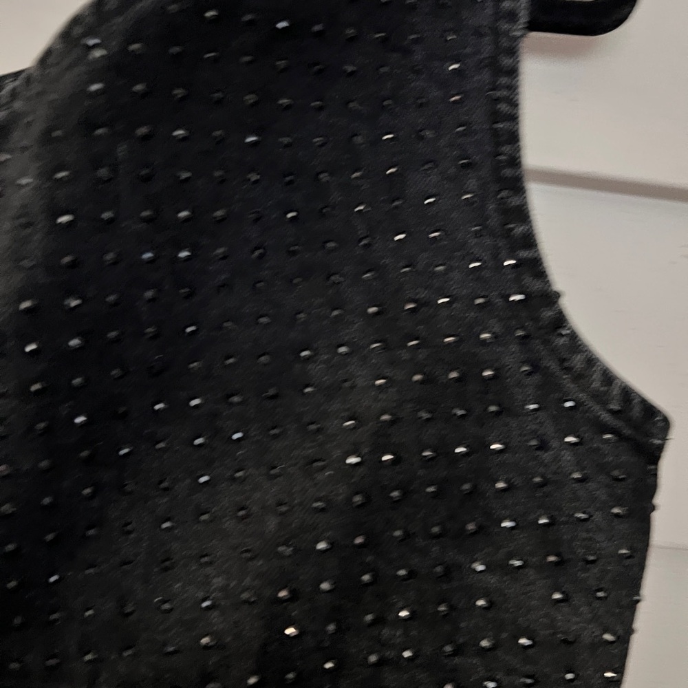 Zara Black One-Shoulder Studded Top - Picture 3 of 9